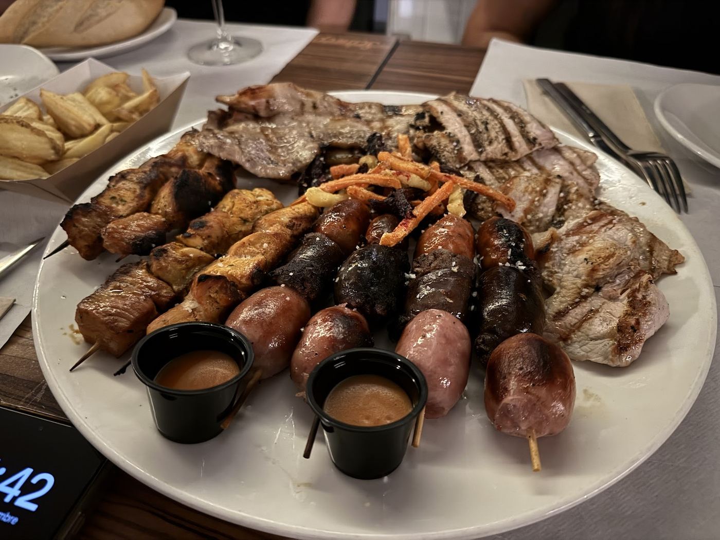 Parrillada de carne para dos personas